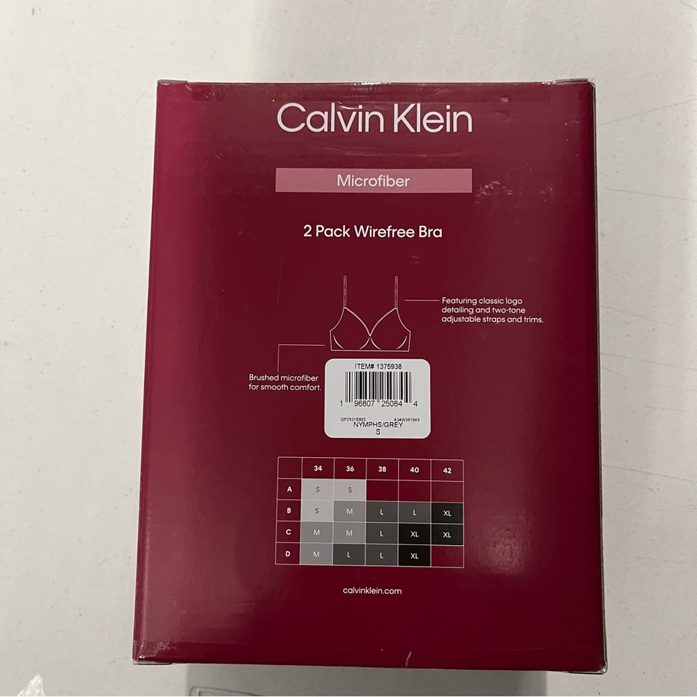 Calvin Klein Wirefree Bra 2-Pack Microfiber - Picture 2 of 8